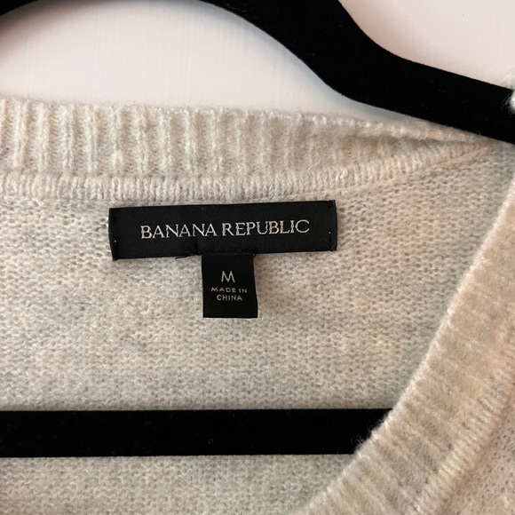 Brown and tan striped Marino wool sweater - Picture 3 of 3